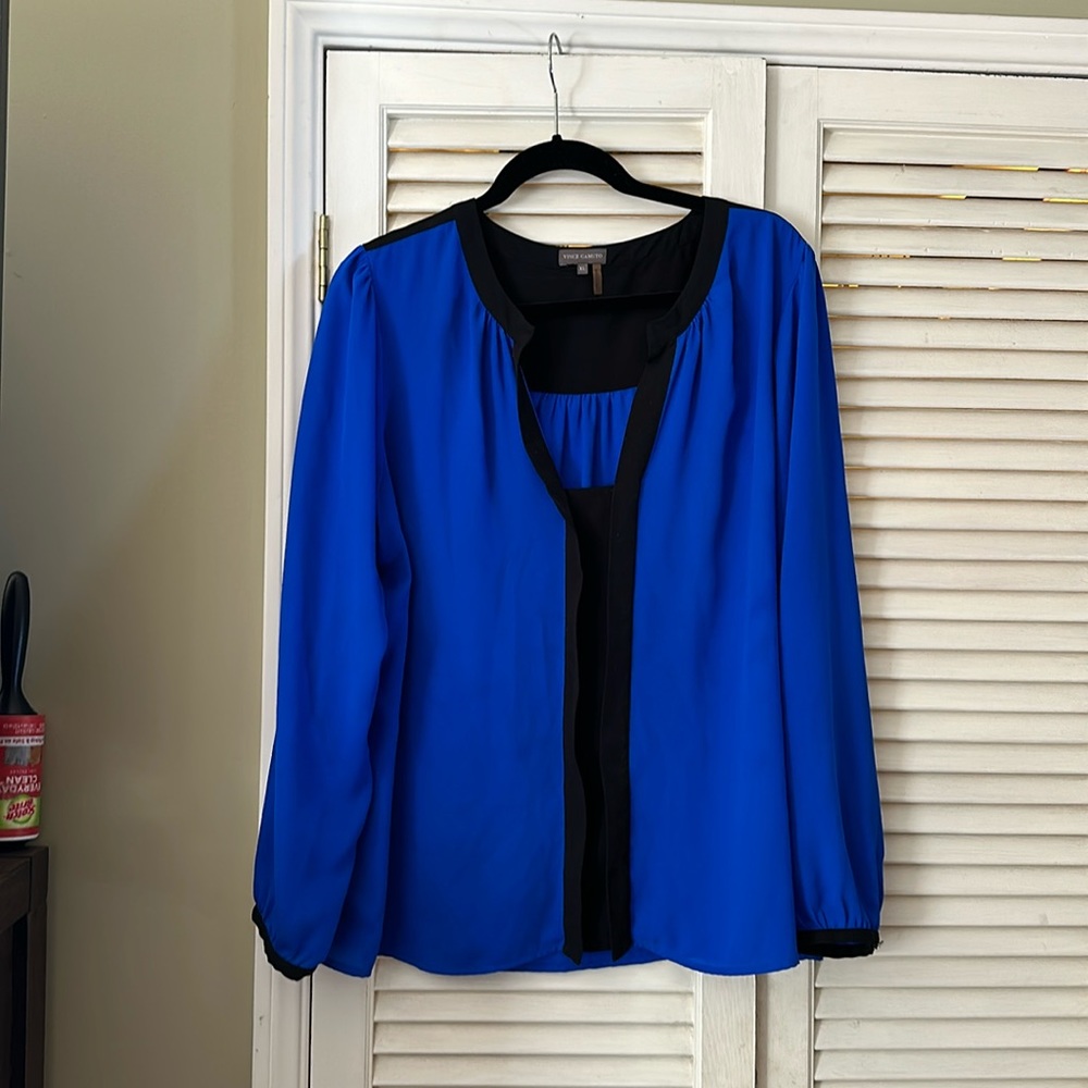 Bright blue Vince Camuto blouse
